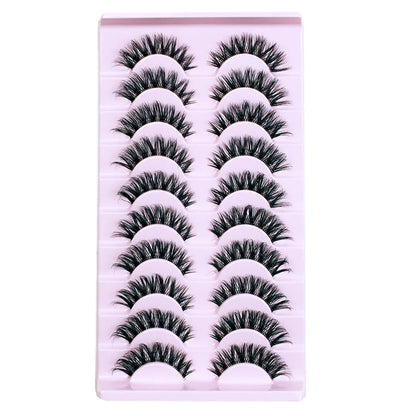 10 Pairs 6D Faux Mink Lashes – Super Fluffy & Wispy | Cat Eye & Dramatic Effect